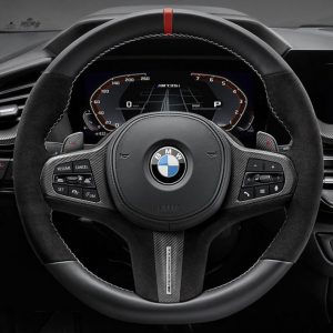 BMW M Performance Abdeckung Lenkrad Leder/Carbon für 1er-4er, Z4, M3, M4 (F4X, G2X, G42, G8X)