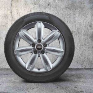 MINI 17 Zoll Leichtmetallräder JCW Star Spoke 539, Bright Silver met (F60, F60N)