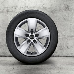 MINI 16 Zoll Leichtmetallräder Revolite Spoke 517, Bright Silver Metallic (F54, F54N)