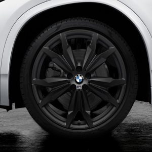 BMW 20 Zoll Sommer-Leichtmetallräder M Doppelspeiche 717M, Jet Black Matt