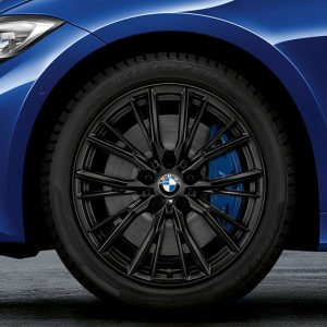 BMW 18 Zoll Leichtmetallräder M Performance Doppelspeiche 796M, Jet Black Matt, Pirelli