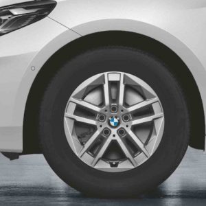 BMW 16 Zoll Leichtmetallräder Doppelspeiche 186, Refined Silver