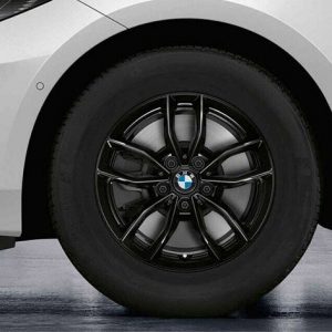 BMW 16 Zoll Leichtmetallräder Doppelspeiche 840, Jet Black Uni