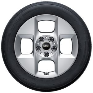 MINI 16 Zoll Winter-Leichtmetallräder 4-Square Spoke 955, Refined Silver (F65, F66, F67)
