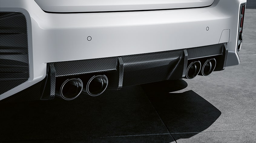 BMW M Performance Heckdiffusor Carbon für Serien Abgaseanlage für M2 (G87)