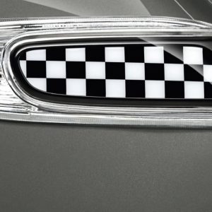 MINI Side Scuttles klein Checkered black/white für Hatch und Cabrio (F55, F56, F57)