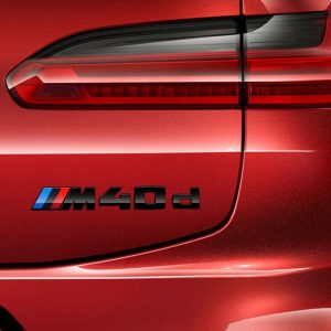 BMW Schriftzug schwarz lackiert für X4 (G02, G02N)