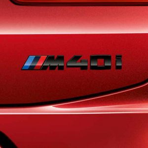 BMW Schriftzug schwarz lackiert für M40i (G02, G02N)