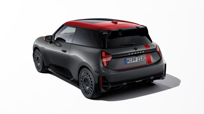 MINI JCW Seiten-Folierung schwarz Hochglanz für Hatch (J01) – Bild 2