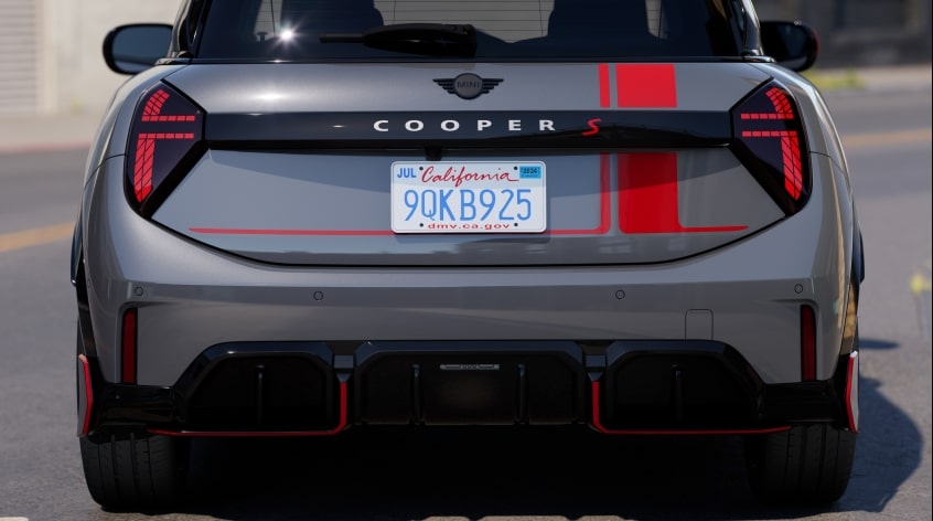 MINI JCW Klebefolie Heckklappe Chili Red für Hatch (F66) – Bild 2