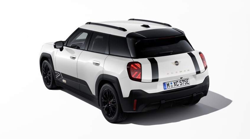 MINI Klebefolie Heckklappe Heritage Black für Aceman (J05)