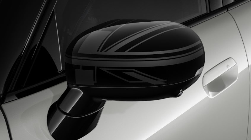 MINI Außenspiegelkappe „Heritage“ links für Hatch und Aceman (J01, J05)