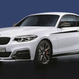 BMW M Performance Schwelleraufsatz links schwarz matt für 1er, 2er (F21, F22, F23)