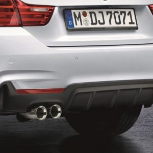 BMW M Performance Heckdiffusor schwarz matt für 4er (F32, F33, F36)