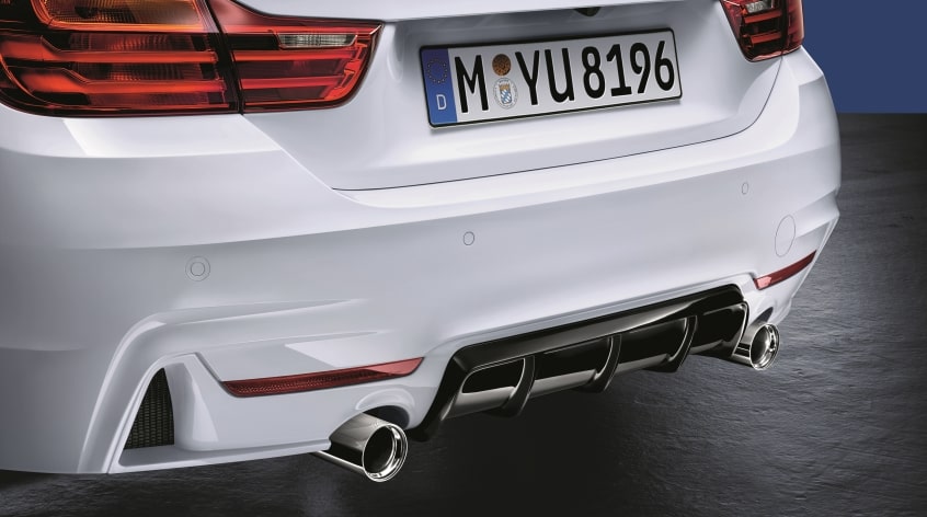 BMW M Performance Heckdiffusor schwarz matt für 4er (F32, F33, F36)