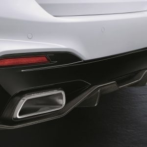 BMW M Performance Stoßfängerblende schwarz matt hinten für 5er (G30, G31)