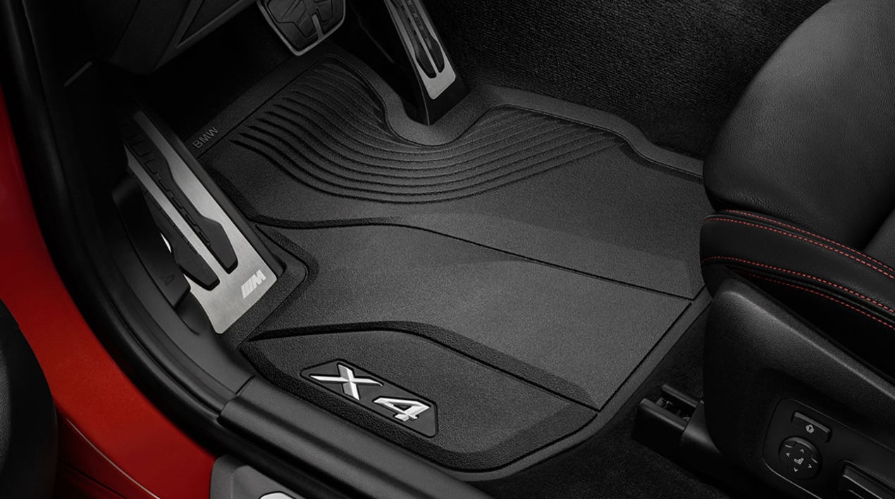 BMW Fußmatten Allwetter vorne schwarz für X4, X4M (F98, F98N, G02, G02N)