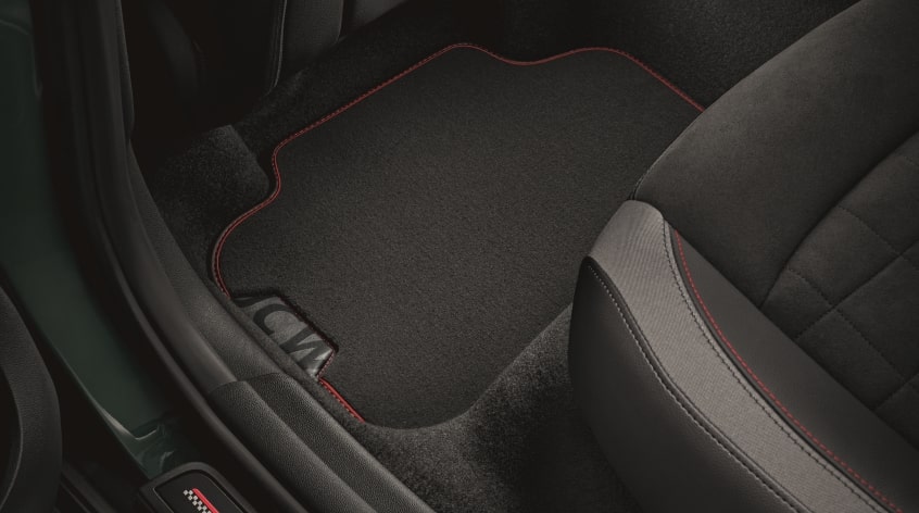 MINI JCW Fussmatten Textil hinten für Hatch (F56, F56E, F56F, F56N, F66, JCW)