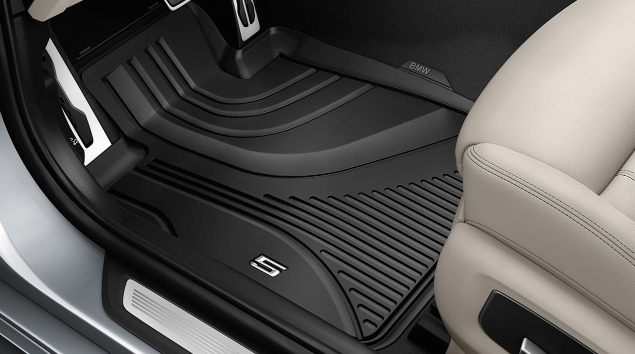 BMW Fußmatten Allwetter vorne Schwarz für 5er, M5 (F90, F90N, G30, G30N, G31, G31N)