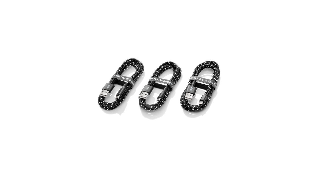 BMW Adapterkabel-Kit 180 cm USB Typ A für Micro-USB, USB-C, i