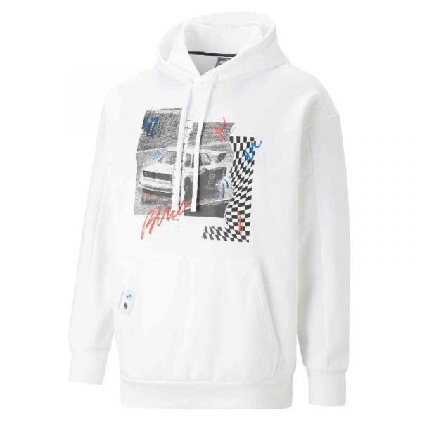 BMW M Motorsport Grafik Hoodie Herren, weiß