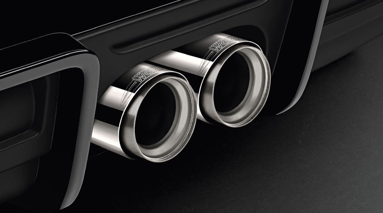 MINI JCW Endrohrblende Chrom