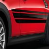 MINI JCW Seitenstreifen Jetblack für Hatch und Cabrio (F56, F56E, F56F, F56N, F57, F57N)