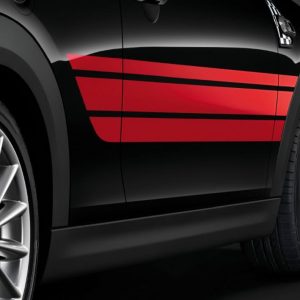 MINI JCW Seitenstreifen Chilli Red für Hatch (F55, F55N)