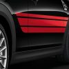 MINI JCW Seitenstreifen Chilli Red für Hatch und Cabrio (F56, F56E, F56F, F56N, F57, F57N)