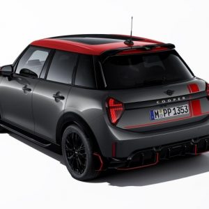 MINI JCW Satz Diffusor schwarz/rot links für Hatch (F65)