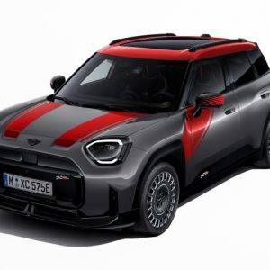 MINI JCW Klebefolie Seiten Chili Red für Aceman (J05)