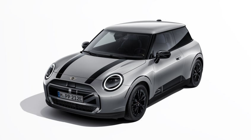 MINI Front-Folierung Heritage schwarz Hochglanz für Hatch (J01)