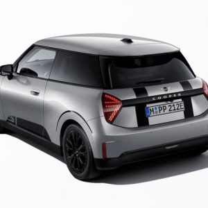 MINI Heck-Folierung Heritage schwarz Hochglanz für Hatch (J01)