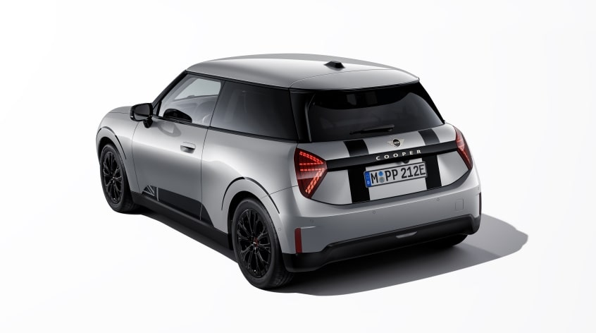MINI Heck-Folierung Heritage schwarz Hochglanz für Hatch (J01)